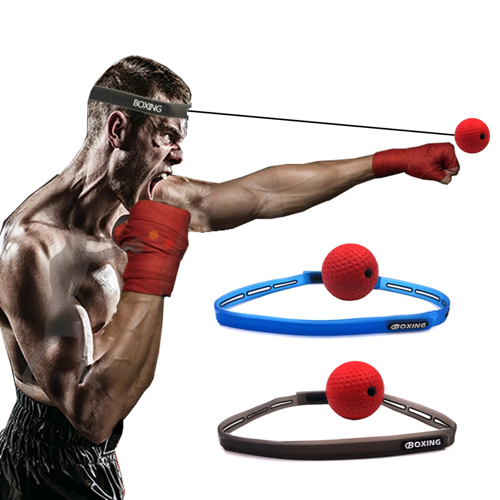 Boxing Reflex Speed Punch Ball Boxing Punching Bag Boxing Speed Ball Boxing Reaction Ball MMA Sanda Boxer Raising Reaction Force Hand Eye Training Set Stress Boxing Muay Thai Exercise