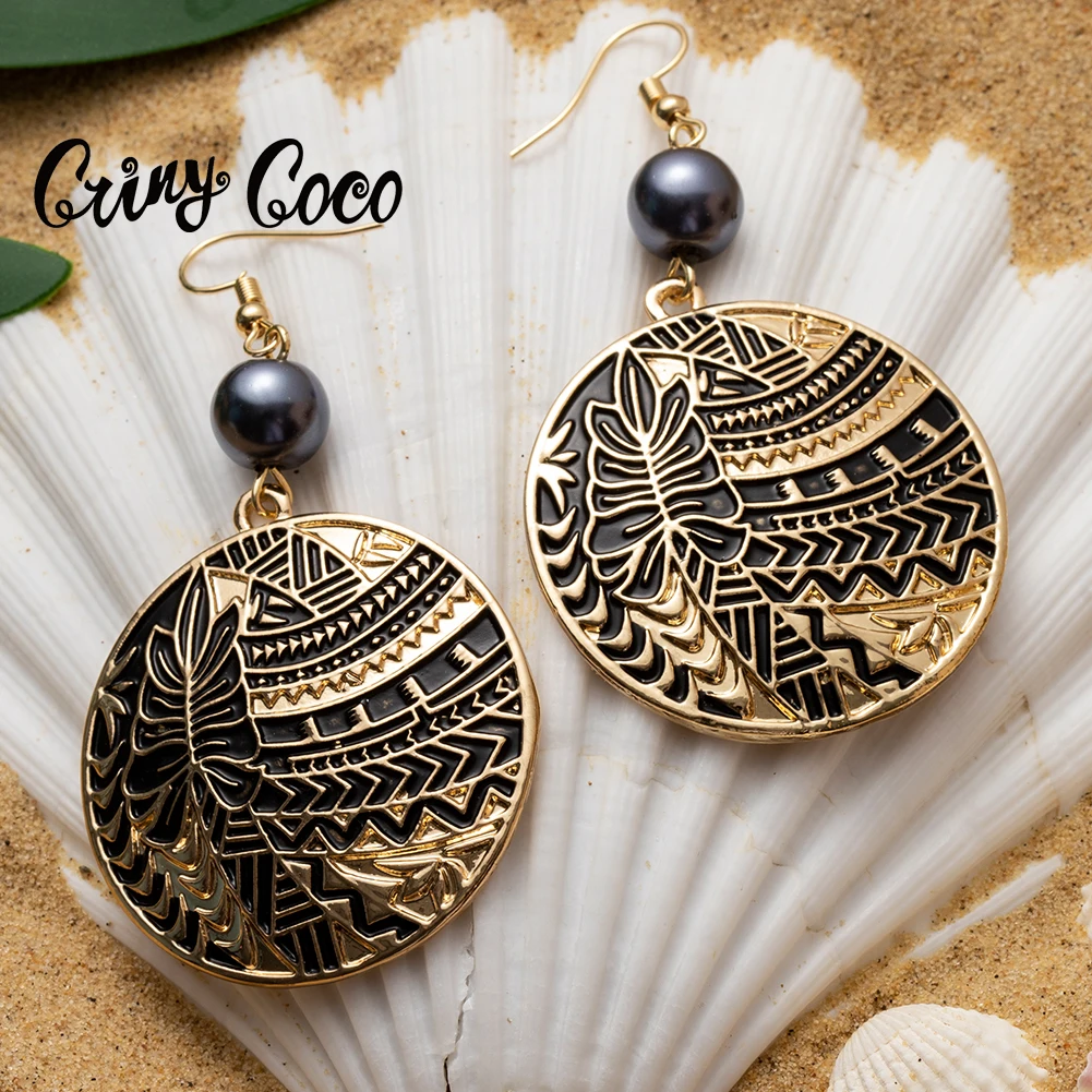 2020 New Polynesian Hawaiian Earings Gold Plated Enamel Alloy Metal Heart Letter Angel Wings Drop Dangling Earring for Women | Украшения и