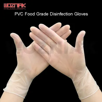 

50pcs Disposable PVC Glove Food grade Restaurant Disinfection latex Home Kitchen Baking Antiviral gloves