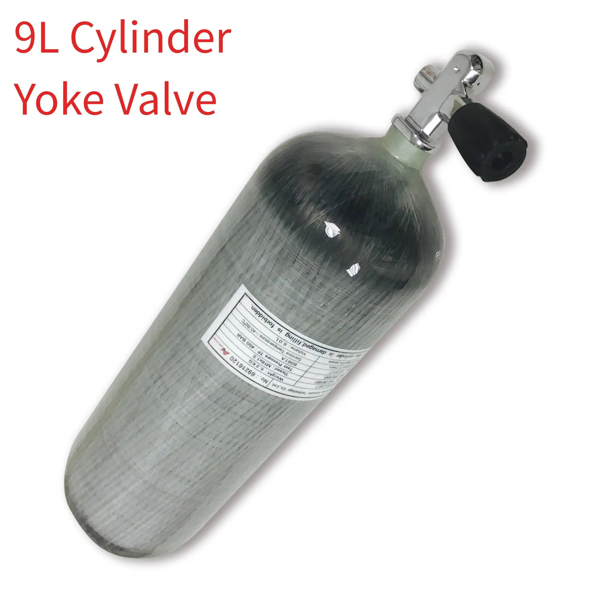Ac10951 300 бар баллон для дайвинга клапан Din вставка-преобразует Din Yoke 9L мини бутылка подводное плавание Танк Pcp винтовка