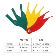 Автомобильный контрольный инструмент, толщиномер тормозных колодок, ручка для обнаружения масла, метрический калибр, 8 шт., набор инструментов