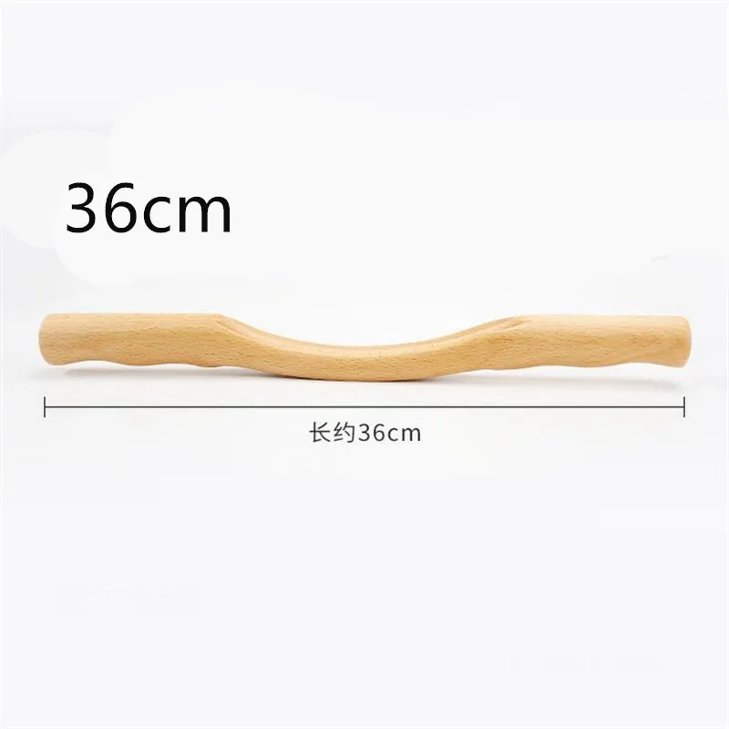 1pc/4pcs Natural Wood Back Massage Stick Guasha Scraping Shoulder Neck Waist Leg Massage Tools Slimming Fast Large Area 20#42