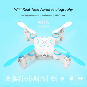 

Mini Drone Kit Folding Deformation Pocket HD Camera WIFI Real-Time Photography Remote Control Helicopter Mini Drone For Kids