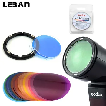 

Godox AK-R16 Magnetic Mount Diffuser Plate with V-11C V11C Color Effect Gel Set for Godox V1 Series Flash Light