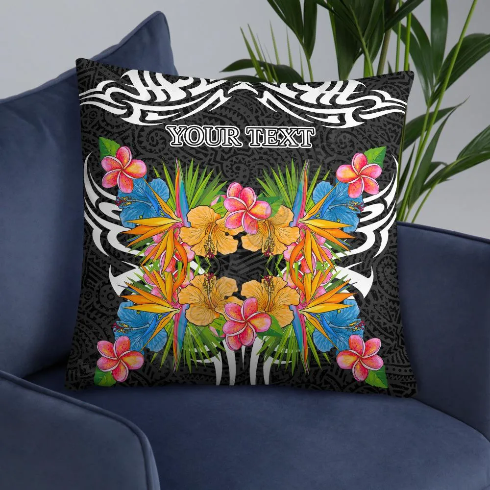 

Tribal Pattern Custom Pillow Tropical Flowers Pillowcases Throw Pillow Cover Home Decoration