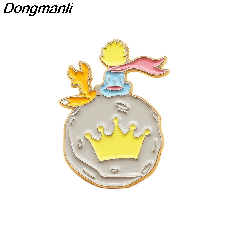 P4601 Dongmanli Le Petit Prince Metal Брошь Эмаль Pins Badge рюкзак сумка Воротник отворотом Ювелирные