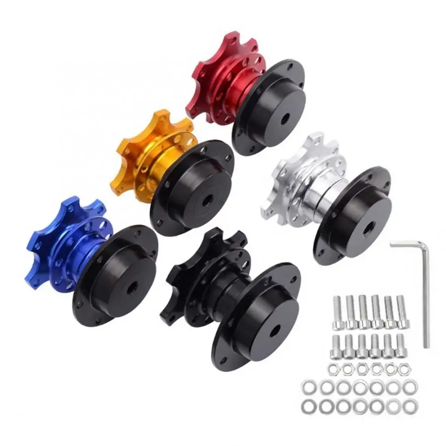 Universal 6 Hole Steering Wheel Quick Release Disconnect Hub Adapter Kit Car Repair Tool direksiyon Steering Wheel Hubs
