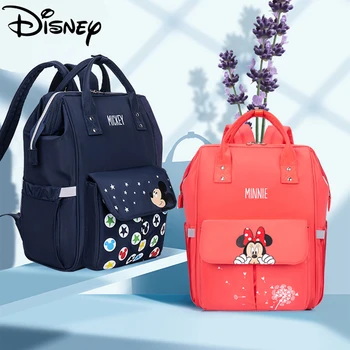 

New Cartoon Micke y Minni e USB Diaper Bag Organizer Maternity Bag For Stroller Nappy Bag Backpack Nursing Bag For Baby Care