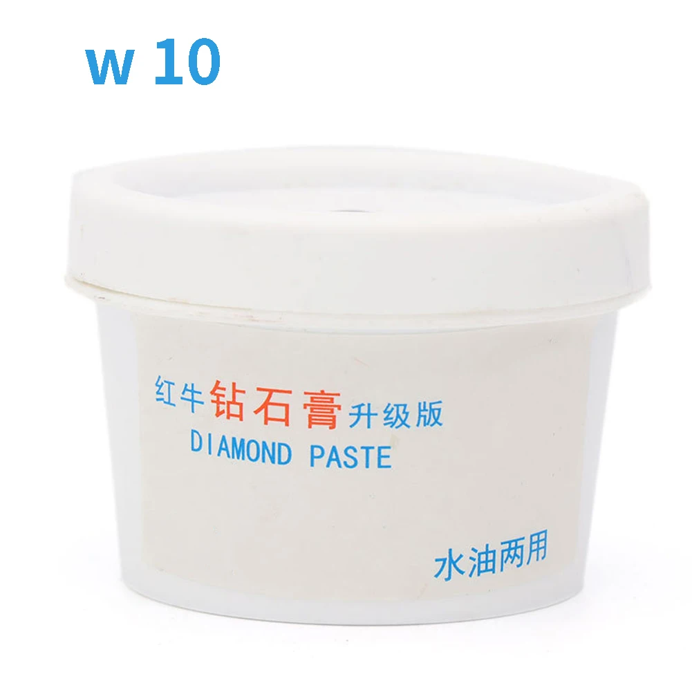 W10 60g Water Oil Dual Used Portable Polishing Paste Jade DIY Sharpening Burnisher Effective Diamond Grinding Mirror Buffing Metal - Сетки: W10