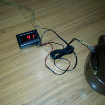 

12V-24V Car LCD Digital Water Temp Temperature Gauge Meter With Sensor 10mm