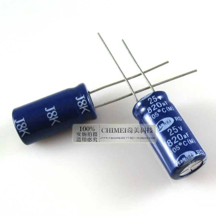

Free Delivery. Electrolytic capacitor 25 v 820 uf capacitor