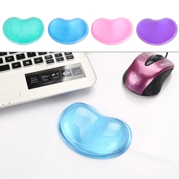

Translucent Gel Silicone Wavy Mouse Pad Wrist Rest Support For Computer Laptop