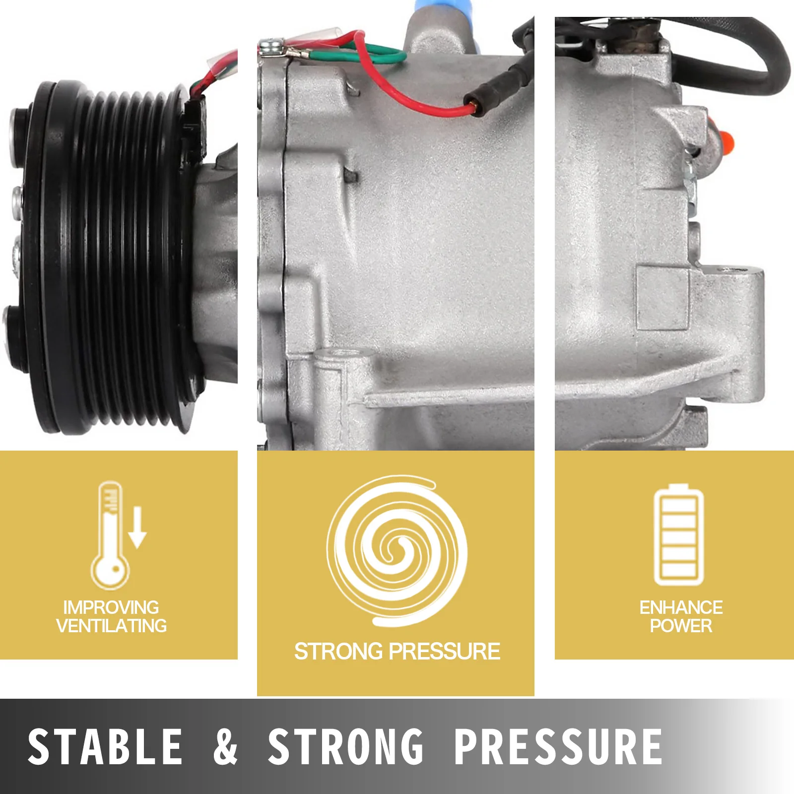 SucceBuy Auto AC Compressors Suitable for Honda Civic 2006-2011 1.8L Car Air Conditioning Compression System Rapid Refrigeration