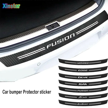 

Carbon fiber Car bumper Protector sticker For Ford Fiesta Mondeo Fusion Escape Edge Ecosport Kuga