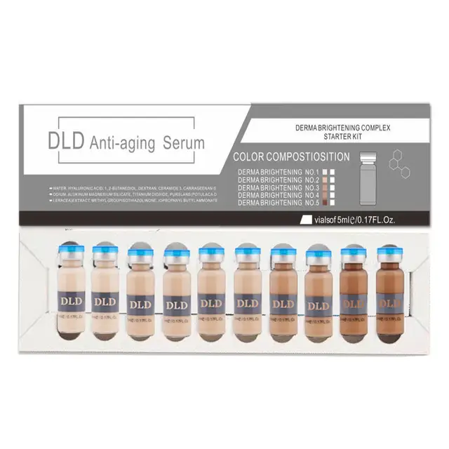 5ml Korean Ampoule Facial Booster Whitening Acne Healing Treatment Meso White Booster Ampoule Serum Starter Kit BB Cream Kit 10pcs BB Cream mix