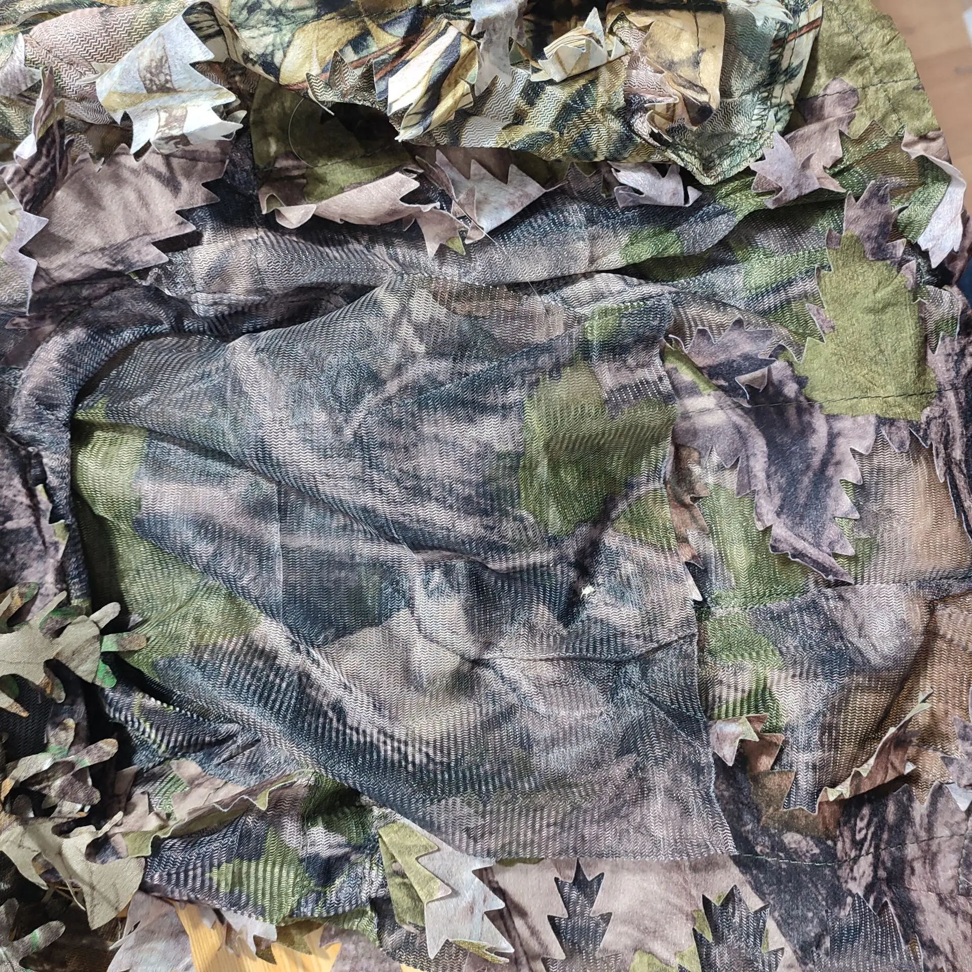 3D Leaf Mask Cap Integrated Camouflage Headgear Hood Hunting Accessories For Hunting