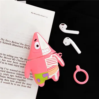 

Cute Silicone Bluetooth Earphone Case Cartoon Protective Case for AirPods 1 2 3 for Airpods pro Unique 3D Design Patrick Star