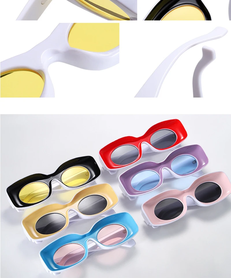 Oversized Rectangle Sunglasses For Women Retro Style Eyewear_voghion.com