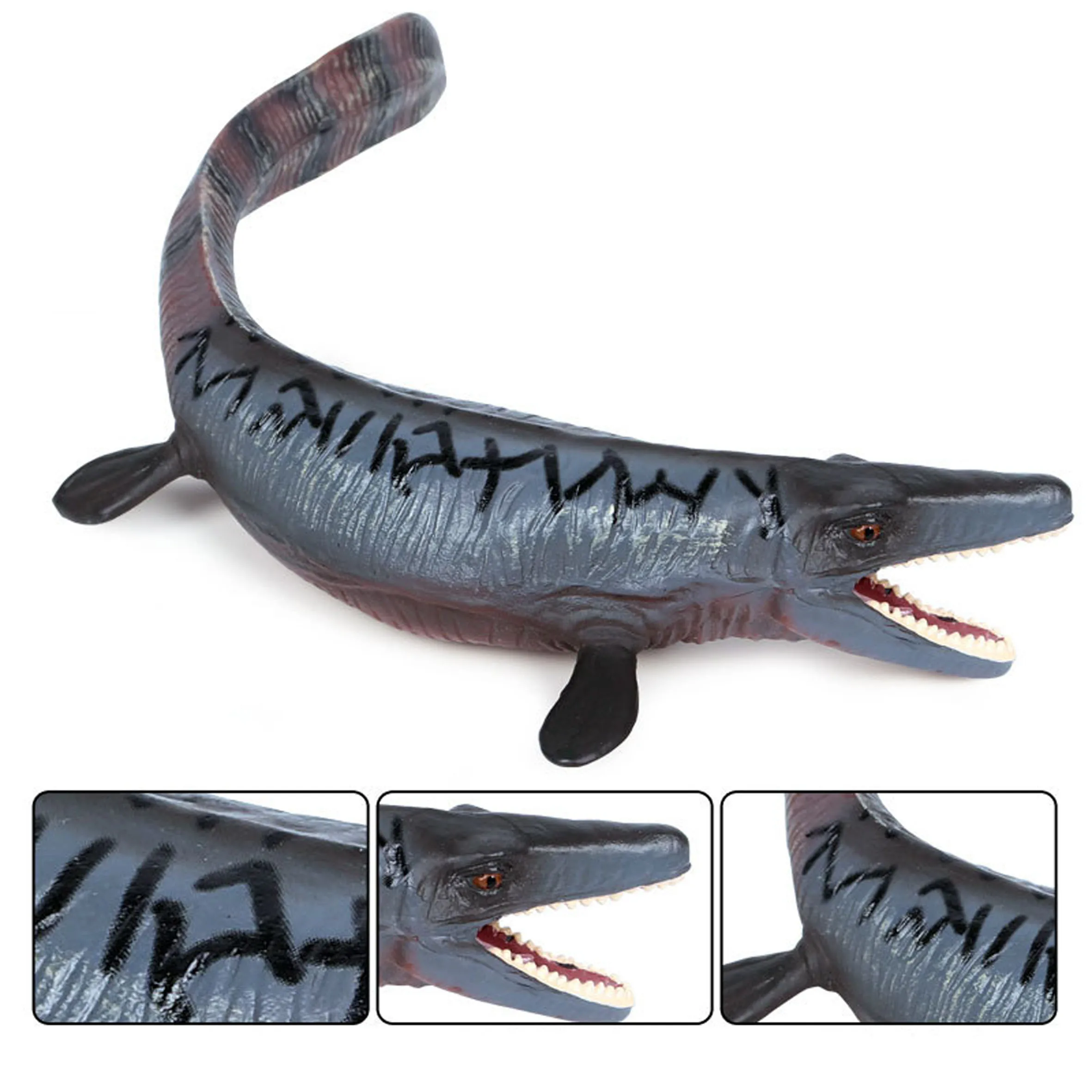 1 шт. светло-голубой плавательный твердый реалистичный mosasaur детская фигурка популярная тема Юрского периода вечерние игрушки классные Подарки прекрасный Декор Стола