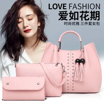 

2020 New Fashion Sports Bags Solid Color Simple Defining a Three-Piece Suit Shoulder