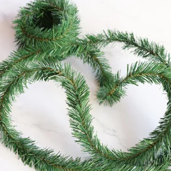 

5pcs/lot 5.2m Pastoral Style Wall Decor Pine Needles Christmas Tree Decor Pine Needles Home Decoration Simulation Plants