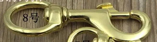 Латунная собачья Пряжка, крючок, застежка-молния, клипсы, брелоки, D O кольца, ползунок, пряжка, Кожевенная посуда, аксессуары для сумок GH13 - Цвет: 29mm width x 107mm
