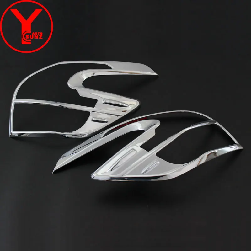 chrome tail lights cover For Toyota Yaris L hatchback 2014 2015 2016