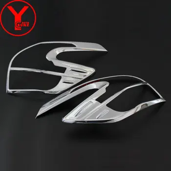 

chrome tail lights cover For Toyota Yaris L hatchback 2014 2015 2016 ABS tail light covers car styling parts accessories YCSUNZ