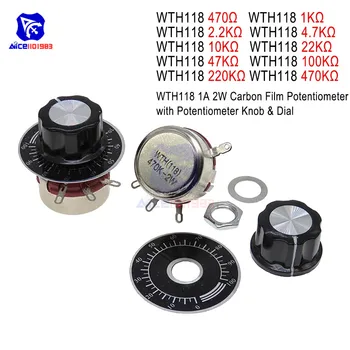 

5PCS 470R 1K 2.2K 4.7K 10K 22K 47K 100K 220K 470K Ohm 3Pin Linear Taper Rotary Potentiometer Variable Resistor for Arduino w/Cap