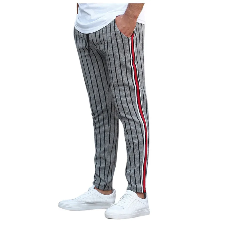 striped pencil pants