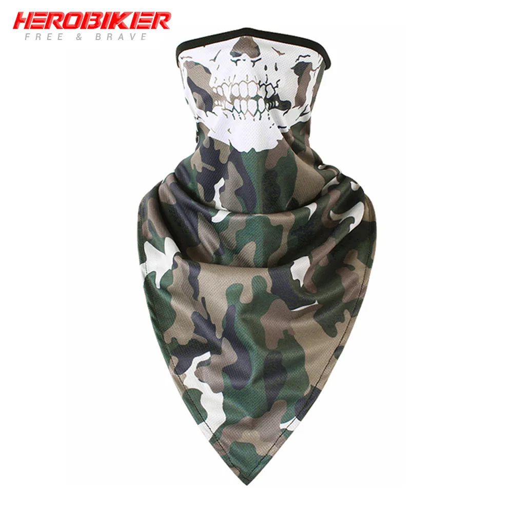 color11 HEROBIKER,, Балаклава, мото, мотоциклетная, лицевая маска, дышащая, мотоциклетная, многофункциональная, мото, полумаска, быстросохнущая, моторная, Sjaal - Цвет: color11