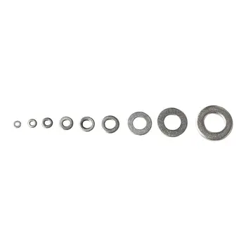 

800pcs M1.6 M2 M2.5 M3 M4 M5 M6 M8 M10 M12 M14 M16 GB97 304 Stainless Steel Flat Washer Plain Washer Flat gasket