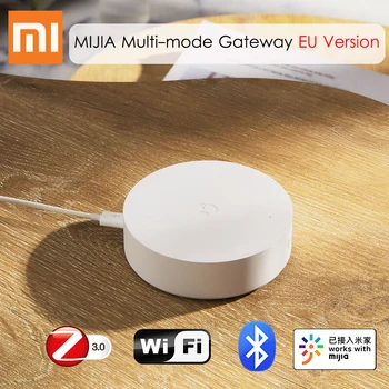 

EU Version XIAOMI MIJIA Intelligent Multi-mode Gateway ZigBee 3.0 WiFi Bluetooth Hub Voice Remote Control work with Mi Home APP