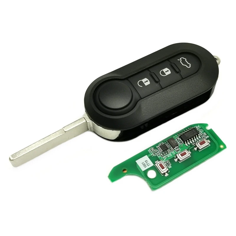 DATONG WORLD CAR REMOTE KEY FOR FIAT 500 DOBLO QUBO GRANDE PUNTO 2006-2013 DELPHI BSI SYSTEM 433.92ASK PCF7946 REPLACE SMART KEY