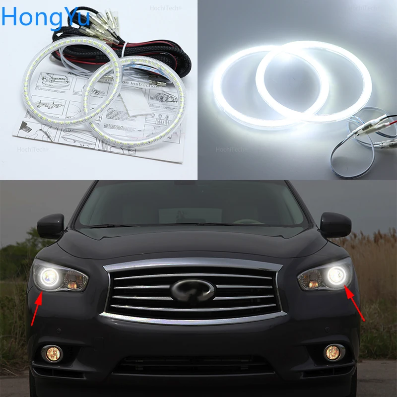 

For Infiniti JX35 2011 2012 2013 Super Bright white color 3528 SMD led Angel Eyes kit daytime running light DRL