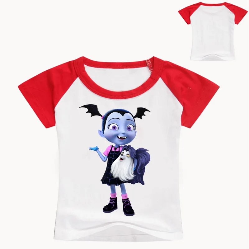 Футболки с героями мультфильмов «Vampirina» Новая детская футболка, футболки для детей, футболки для мальчиков, детская одежда, футболка с изображением вампира, От 3 до 16 лет - Цвет: color 11