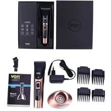 Профессиональная электрическая машинка для стрижки волос с керамическим лезвием водонепроницаемый триммер для волос светодиодный дисплей машинка для стрижки для мужчин Прямая поставка