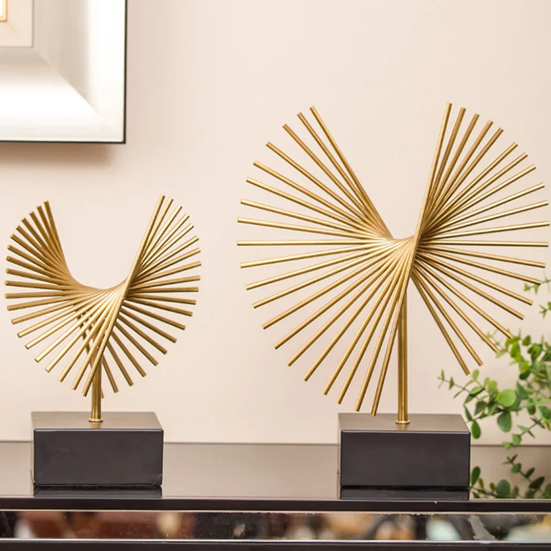 European Golden Abstract Sculpture Metal Crafts Retro Statues Art Ornaments Desktop Home Decoration Wedding Business Gifts European Golden Abstract Sculpture Metal Crafts Retro Statues Art Ornaments Desktop Home Decoration Wedding Business Gifts
