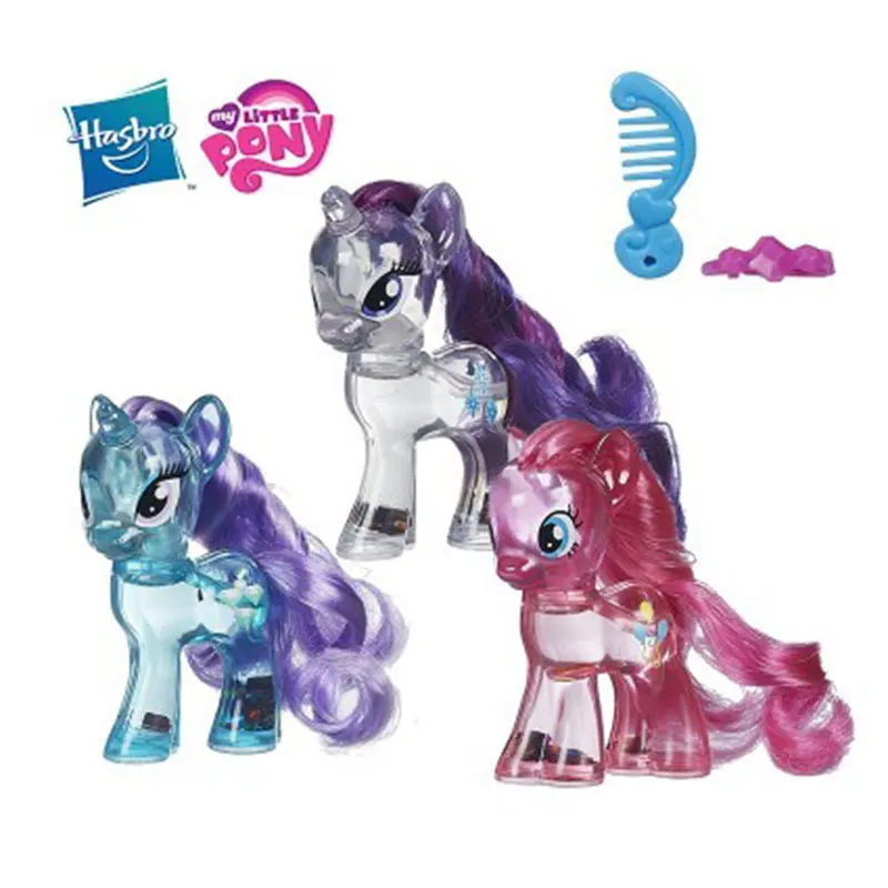 My Littlle Pony Милая лошадка, игрушка с кристаллами, лошади, серия Polaroid Rainbow, игрушка для девочек, принцесса, небесная, блестящая модель, куклы