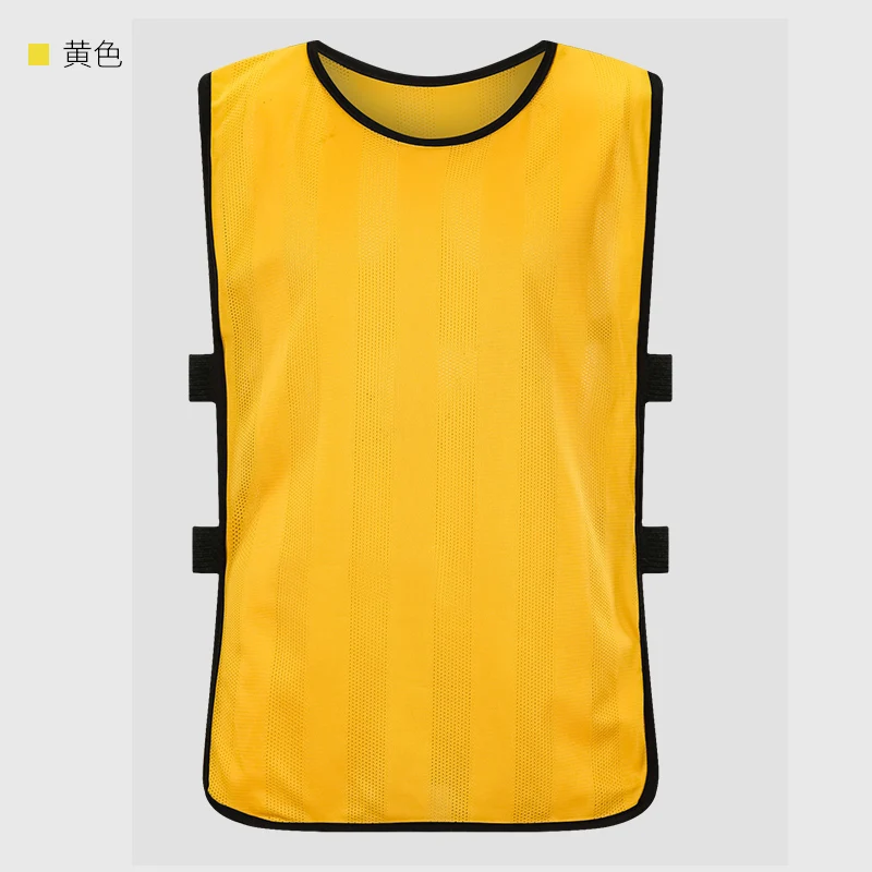 Yellow Детская футбольная команда, Спортивная тренировочная одежда для мужчин и женщин, Спортивная уличная жилетка для бега, отдыха, тренировочные жилеты, быстросохнущие дышащие - Цвет: Yellow