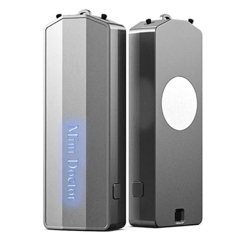 

EAS-2Pack Personal Wearable Air Purifier Necklace Mini Portable USB Air Freshener Ionizer Negative Ion Generator Gray