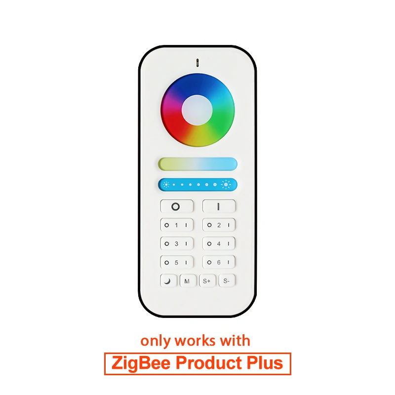 Zigbee пульт дистанционного управления RGB WW/CW Светодиодный контроллер DC12/24 В светодиодный контроллер для управления полосами умный голосовой контроль работа с amazon echo plus светодиодный - Цвет: 6-Zone Remote