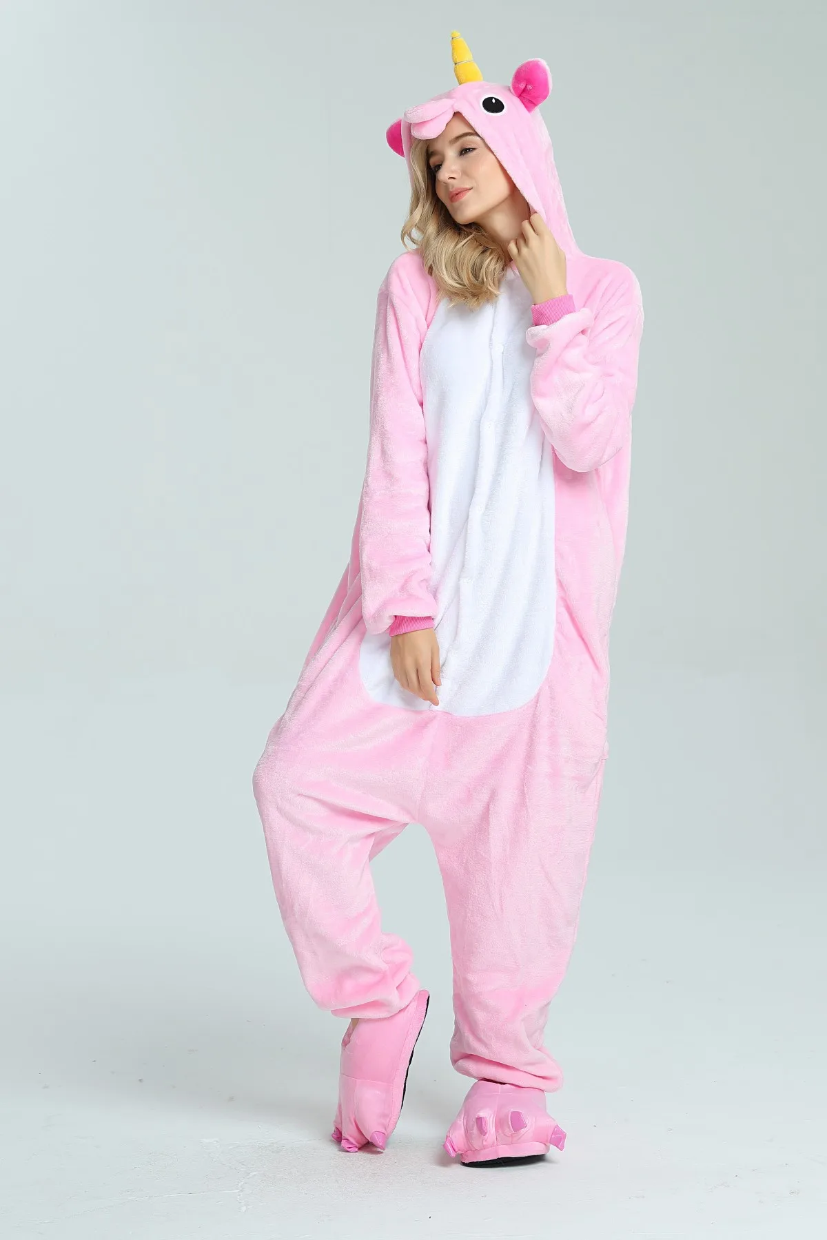 Pijama de unicornio Kigurumi Animal Stitch unicornio ropa de dormir galaxia Kigurumi traje para adulto franela Tigre camisón S-XL - AliExpress