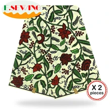 Африканская восковая ткань с принтом Анкара для шитья Анкара африканская ткань 12 ярдов нигерийская хлопковая ткань Гана для платья 90129