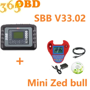 

2020 Full set V33.02 silca SBB + Mini Zedbull Key Programmer red color Mini Zed-bull Key Transponder key programmer