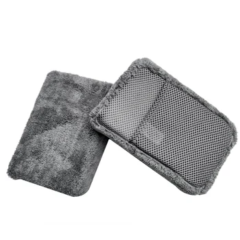

Coral Velvet Car Washing Sponge Is Super Absorbent and Does Not Lose Hair with Pocket Mesh Hole Wiping Sponge Block