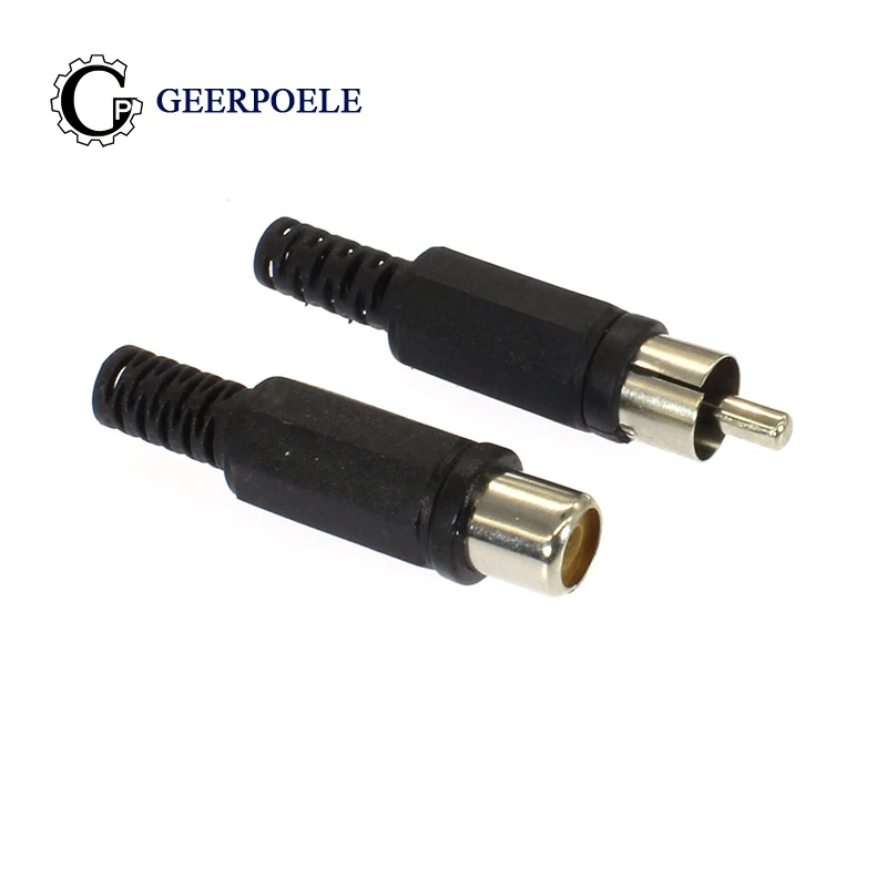 

Connector 50V 0.5A Audio Connectors Female / Male Welding Jack Cold Pressure Socket Electric Adapter DIY