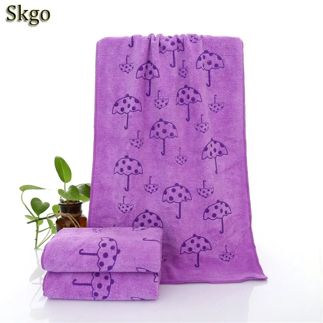 purple mushroom Пляжное банное полотенце из микрофибры с принтом для купания, впитывающее сушку - Цвет: purple mushroom