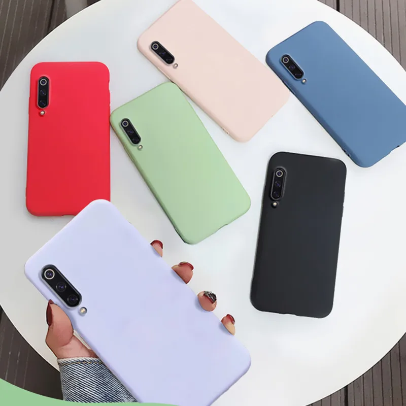 

Fundas Soft Silicone Case For Xiaomi Mi 9T Pro Mi9 Mi A3 9 8 Lite SE Slim Case Colorful Redmi Note 7 8 Pro K20 Pro 7A 8A Cover