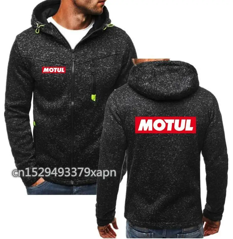 Мужская толстовка с логотипом MOTUL Motor oil повседневный кардиган на молнии